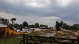 EN LUJÁN TAMBIÉN LA TORMENTA HIZO DESASTRES