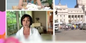 BLOOPER: MARIDO DE PERIODISTA APARECIÓ DESNUDO EN CÁMARA DURANTE EL PARO DE HOY