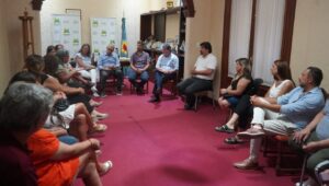 USTARROZ RECIBIÓ A SILEONI Y PARTICIPARON DE MESA DE TRABAJO