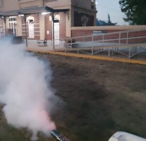 INVASIÓN DE MOSQUITOS: TRABAJOS DE FUMIGACIÓN EN MERCEDES
