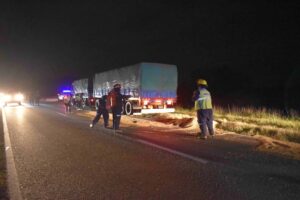 RUTA 5 ESTUVO CERRADA POR DERRAME DE CEREAL SOBRE LA CINTA ASFÁLTICA