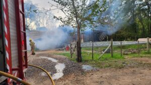 IMPORTANTE INCENDIO EN LA ESCUELA «EL PAMPERO»