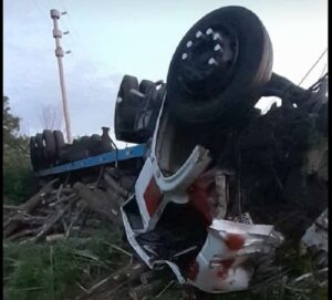 BOMBEROS DE GILES CONTARON SOBRE SU TRABAJO TRAS CHOQUE EN RUTA 41