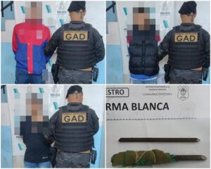 POLICIA DETIENE A 3 JOVENES MERCEDINOS POR PEDRADA A UNA VIVIENDA