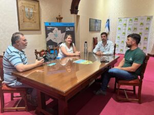 INTENDENTE USTARROZ RECIBIO A LA PRESIDENTA DE LA FACEPT
