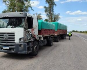 CHOQUE DE CAMIONES EN RUTA 5: UN HERIDO DE GRAVEDAD