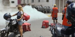INCIDENTES EN LA PROTESTA POR EL ASESINATO DE UN REPARTIDOR EN MORENO