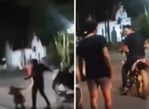 SALADILLO: ENCONTRÓ A SU HIJA EN MOTO Y SIN CASCO, LA GOLPEÓ Y FUE FILMADO