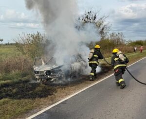 NUEVO INCENDIO DE VEHÍCULO EN LA RUTA PROVINCIAL 41