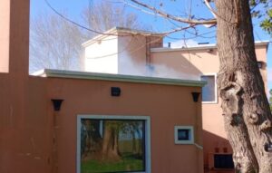 PRINCIPIO DE INCENDIO EN VIVIENDA DE ZONA RURAL