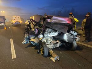 FATAL CHOQUE EN ACCESO OESTE: UN HOMBRE FALLECIDO