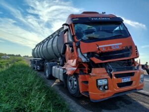 RUTA 5: CHOQUE ENTRE CAMIONES EN LA TARDE DE HOY