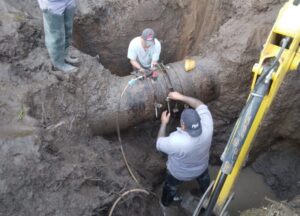VUELVE EL AGUA: FINALIZÓ LA OBRA PLANIFICADA DE CAÑO MAESTRO