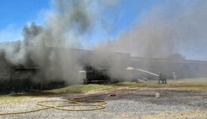 VORAZ INCENDIO DE GALPÓN PRODUCTIVO EN SUIPACHA: GRANDES PÉRDIDAS MATERIALES