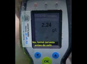 RUTA 5: TENÍA 2.24 GRAMOS DE ALCOHOL Y DIJO NO HABER TENIDO UNA BUENA NOCHE