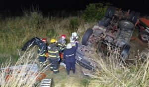 TRÁGICO HECHO: VOLCÓ SU CAMIÓN EN ACCESO A RIVAS Y FALLECE