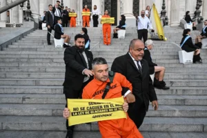 TENSIÓN EN CONGRESO: INCIDENTES Y DETENIDOS EN PROTESTA POR LEY DE GLACIARES