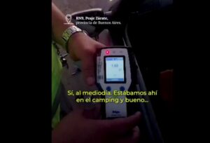 IRRESPONSABILIDAD: DETIENEN EN RUTA 9 A DOS CONDUCTORES BORRACHOS CON SUS HIJOS