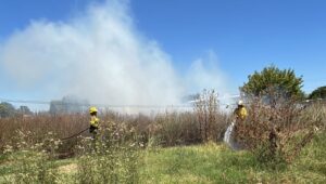 ALERTA EN MERCEDES: MUCHAS SALIDAS DE BOMBEROS POR INCENDIOS FORESTALES