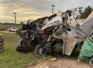 TRÁGICO CHOQUE DE CAMIONES EN RUTA 41 DE MERCEDES: UN JOVEN FALLECIDO