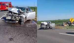 TRÁGICO SINIESTRO VIAL EN RUTA 30: UN HOMBRE CARBONIZADO EN CHOQUE CERCA DE MOQUEHUÁ