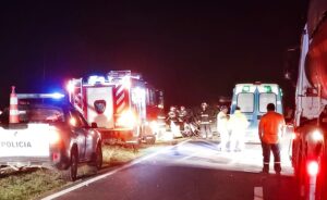 RUTA 5: FALLECEN CUATRO PERSONAS EN UN FUERTE CHOQUE EN NUEVE DE JULIO