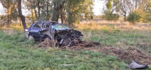 RUTA 41: VIOLENTO DESPISTE Y CHOQUE CONTRA UN ÁRBOL