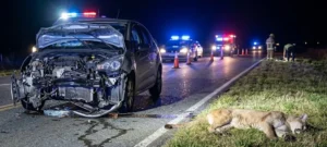 AUTO CHOCÓ A UN PUMA EN RUTA 11: EL ANIMAL MURIÓ Y EL VEHÍCULO QUEDÓ DESTROZADO