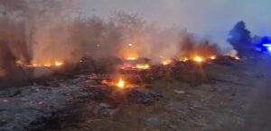 AHORA: INCENDIO FORESTAL EN 32 Y 65