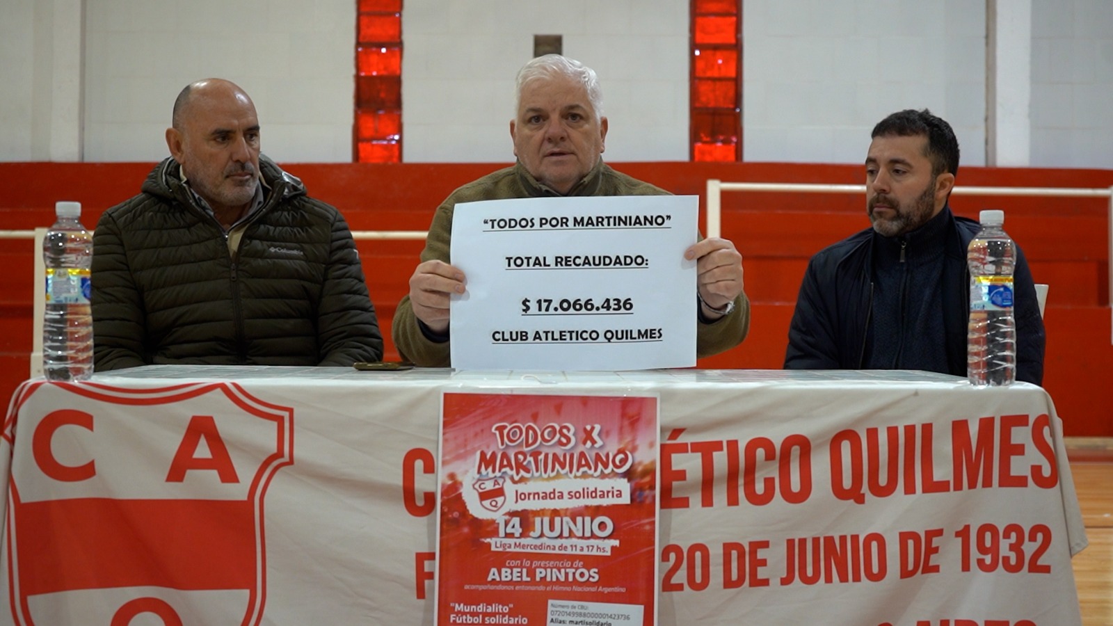 Club Quilmes recaudó más de 17 millones de pesos en el festival "Todos por Martiniano"